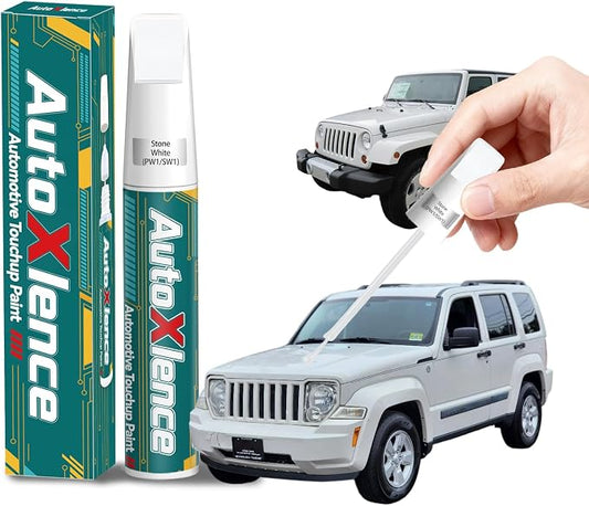 Stone White(PW1/SW1) Touch Up Paint Compatible with Jeep Car Paint Pen Scratch Repair Automotive Scratch Remover Fix Exact Color Match