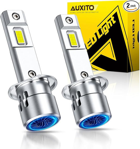 AUXITO H1 Bulbs, 900% Brighter Ultra-Bright, Plug N Play, Long Lifespan, No Flicker, 99% Compatibility, 2PCS