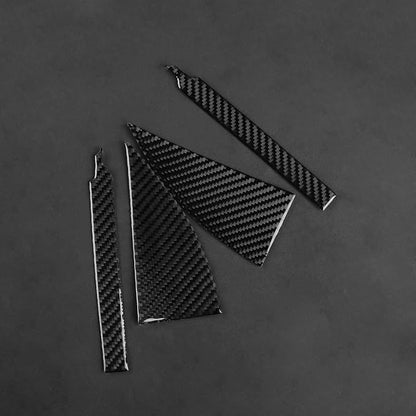 NVCNX Real Premium Carbon Fiber for Toyota 2nd Gen Tacoma Accessories 2005-2015 2006 2007 2008 2009 2010 2011 2012 2013 2014 Car Door Inner A Pillar Post Cover Interior Trim Sticker Decal 4PCs