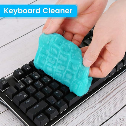 Car Cleaning Gel Car Cleaning Putty Car Putty Auto Detailing Tools Car Slime Cleaner Dust Cleaning Gel for Car Interior Cleaner Car Cleaning Supplies Cleaning Kit Car Accessories Blue