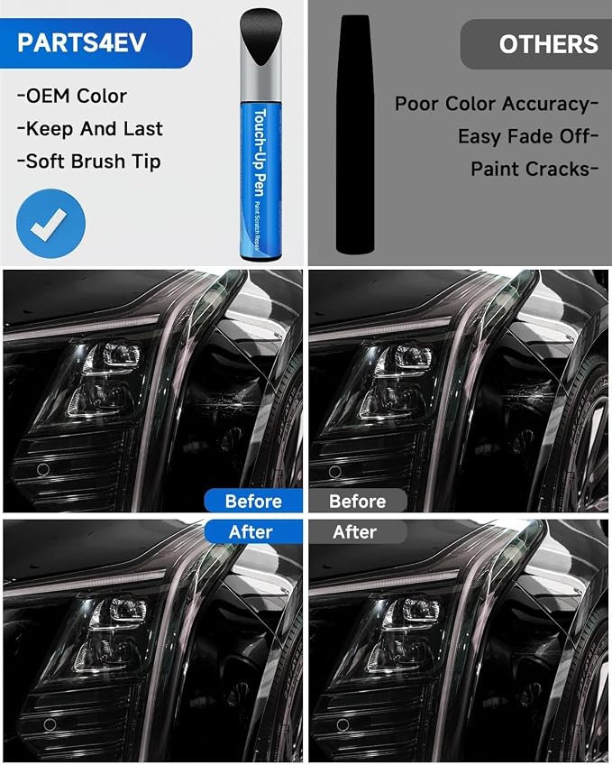 G6M/A618G Galactic Gray Metallic Touch Up Paint Compatible with Cadillac Exact Match Touch Up Paint Car Scratch Repair