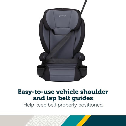 Safety 1st Grow and Go 2-in-1 Booster Car Seat with ComfortWings, Converts High-Back to Backless, 19" Wide, Fits 3 Across, Lightweight, Foldable, Easy-Clean, Cup Holders, 40-100 lbs, Beach Wave