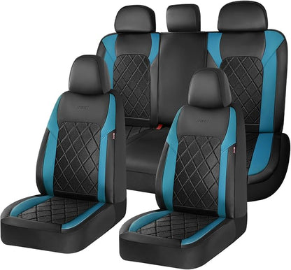 Coverado Car Seat Covers, Seat Covers Full Set, 5 Seats Automotive Seat Cover, Mesh Breathable Seat Protectors, Universal Fit for Most Cars