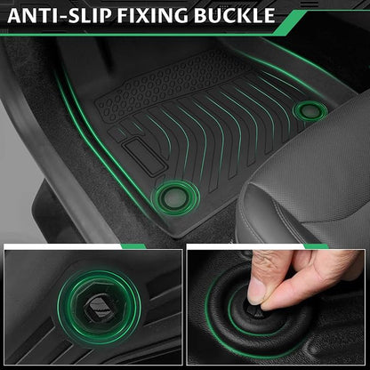 Floor Mats & Cargo Mat for Audi Q5 & SQ5 2018 2019 2020 2021 2022 2023 2024 2025, Waterproof Anti-Slip, TPE Q5 Floor Mats 1st & 2nd Row Summer Winter Non-Slip Cargo Liner