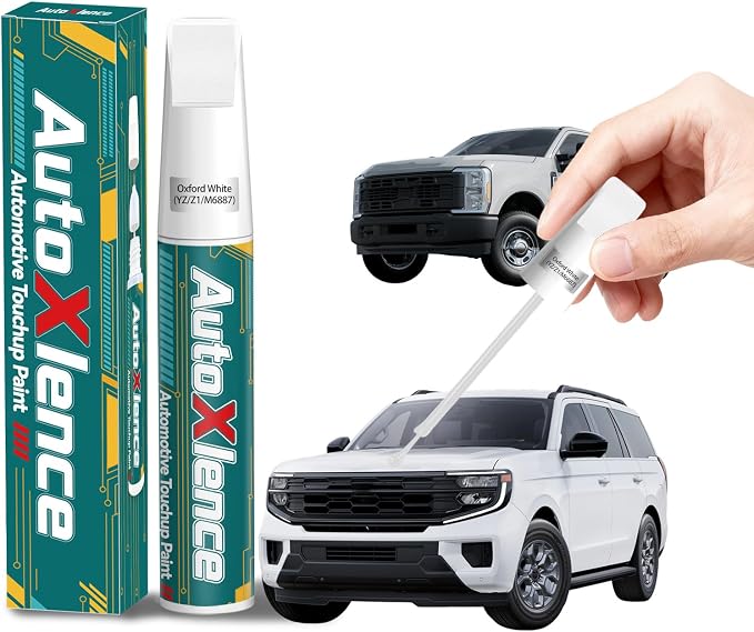Oxford White(YZ/Z1/M6887) Touch Up Paint Compatible with Ford Specialized Auto Scratch Repair Tool for Cars Easy to Use and Fix