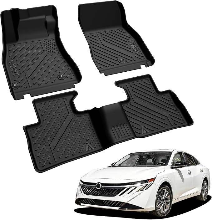 LASFIT Floor Mats for Nissan Sentra 2026, All Weather TPE Custom Fit Floor Liners Car Mats Accessories, Black