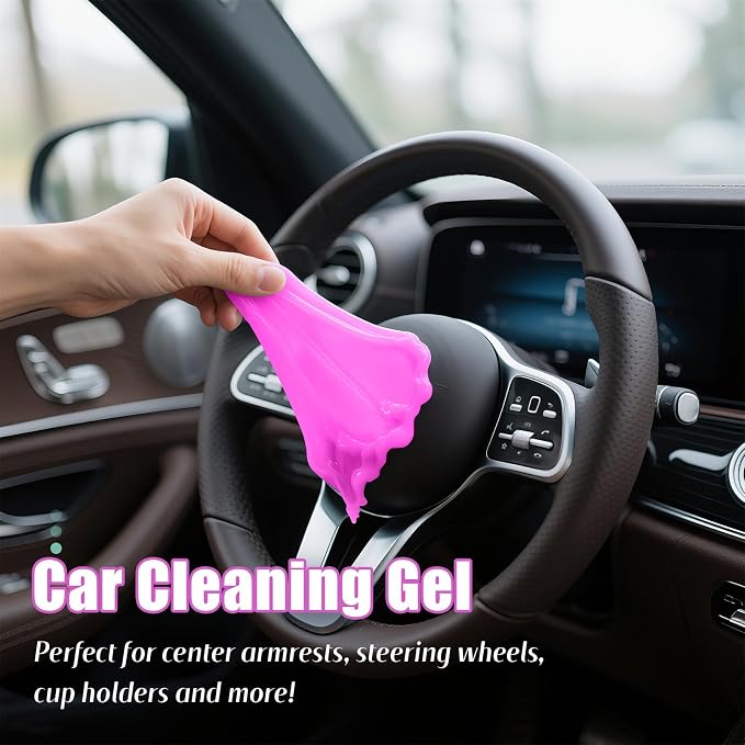 ASFSKY Car Cleaning Gel (Purple,Lavender) Cleaning Putty Universal Dust Cleaning Car Interior Cleaner Keyboard Dust Remover Car Slime Gifts for Men Women Girl（1 Pack）
