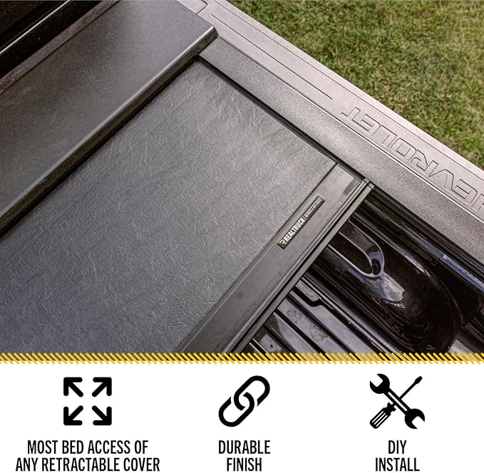 RealTruck Roll-N-Lock M-Series Retractable Truck Bed Tonneau Cover | LG152M | Fits 2017 - 2025 Ford F-250/350 Super Duty 8' 2" Bed (98.1")