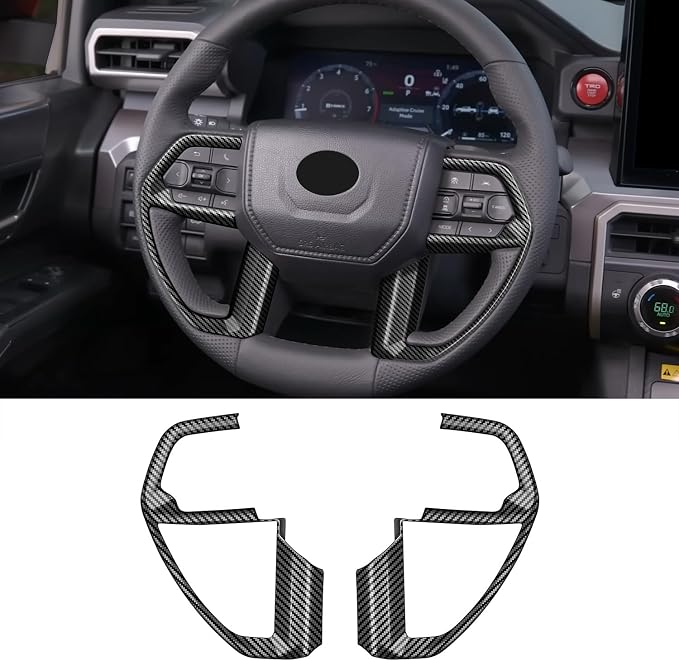 Interior Trim for Toyota 4Runner 2025 2026 Carbon Fiber Gear Shift Panel with Steering Wheel Trim