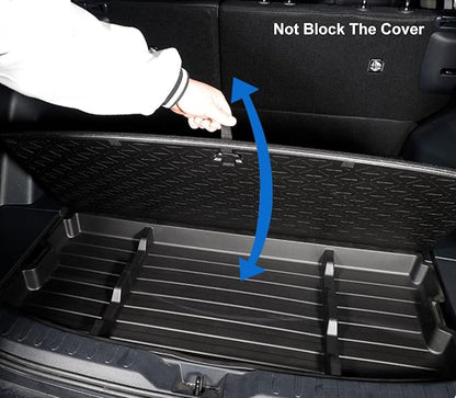 For 2019-2025 Toyota RAV4 Trunk Hidden Storage Box, SUV Insert Cargo Rear Hatch Organizer, Extra Space fits RAV4 LE XLE XSE TRD Hybrid Under Cargo Floor Storage Accessories