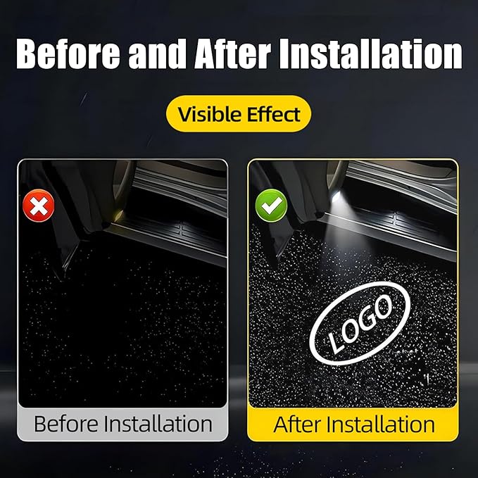 2pcs Car Door Lights Logo Projector, F-Sport Logo Compatible with LS/ES/is/LX/RX/GS/GX/RC/UX, No Fade HD LED Car Welcome Projector Lights, 3D Ghost Shadow Puddle Light(for F-Sport)