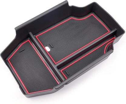 CDEFG 2023-2026 Accord Center Console Accessory Organizer for 2023 2024 2025 2026 Accord Sport EX-L L Touring LX EX Console Armrest Tray Storage Box 2023-2026 Accord 11th Gen Hybrid Accessories (Red)