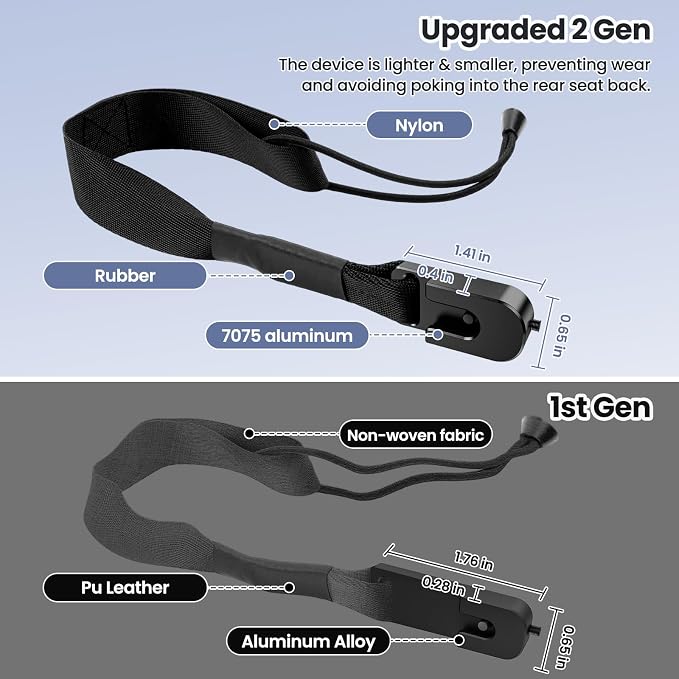 Kaishengyuan Upgraded Rear Seat Quick Release with Elastic Rope Compatible with Ford F-150 (2009+) & F-250/350 (2017+)
