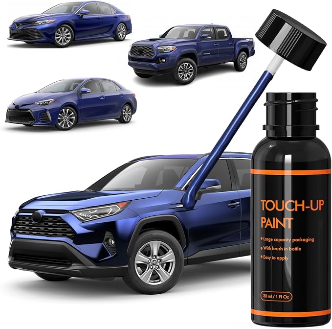 8W7 Blue Crush Touch Up Paint for Toyota, DIY Car Paint Scratch Repair Kit, Automotive Paints, Quick & Easy Fix Scratch Repair for RAV4/Camry/Corolla/Tacoma/Prius/Sequoia