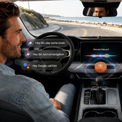 Wireless CarPlay Adapter & Android Auto Wireless Adapter, 2026 2-in-1 CarPlay Wireless Adapter for iPhone,Converts Factory Wired CarPlay/Android Auto to Wireless, USB/USB-C Dongle for Cars
