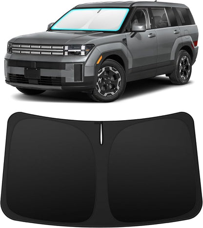 INSAUTO Custom Fit Windshield Sun Shade Accessories for Hyundai Santa Fe 2024-2026, Foldable Front Window Sunshade, UV & Heat Reflector, Keeps Interior Cool, Includes Storage Bag