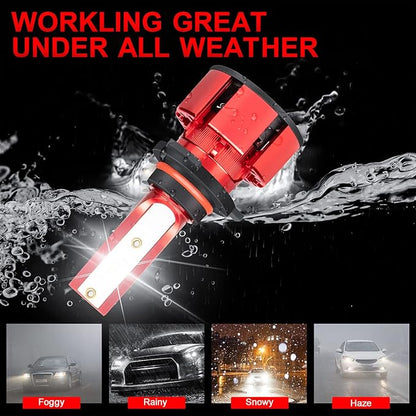 For Toyota Camry 2007 2008 2009 2010 2011 2012 2013 2014 Light Bulbs, 800% Brightness Hi and Lo Beam+Fog Light Bulbs, Superfocused Beam Mode, 6500K White, 36000LM Super Bright, 1:1 Size, 6PCS