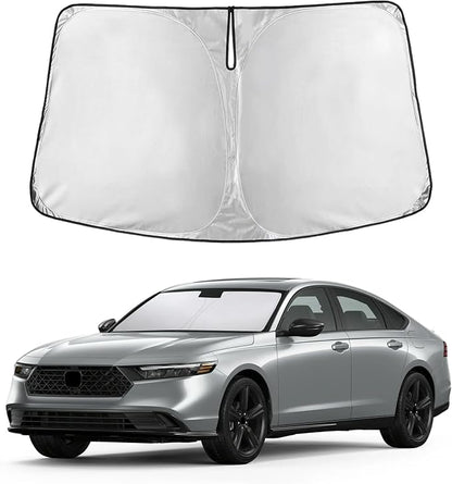 EcoNour Windshield Sunshade Compatible for Honda Accord 2023-2024 2025 2026, Sun Visor for Front Windshield & Window Sun Shade Cover, UV Heat Blocker & Protector, Car Accessories