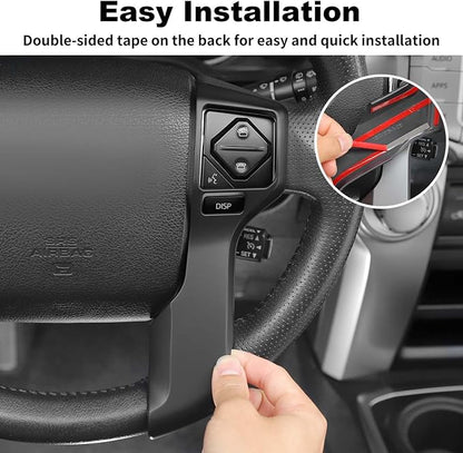 JWWY Interior Trim Kit Auto Interior Dress-Up Kit Decor Set Center Console Gear Shift Dashboard Panel Cover Trim for 2010-2019 Toyota 4runner Interior Accessories, ABS Matte Black 28pcs