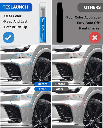 1J4 Silver Lining Metallic Touch Up Paint Compatible with Lexus Exact Match Touch Up Paint Car Scratch Repair