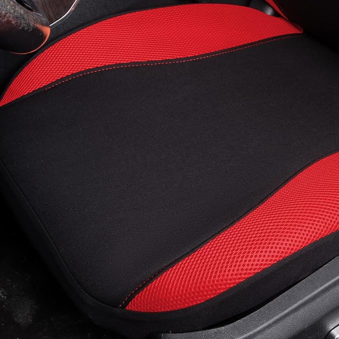 Flying Banner Butterfly car seat Covers ful Set Fashion Universal Lady Woman Female Rear Bench Split Colorized (Full Set, Red)