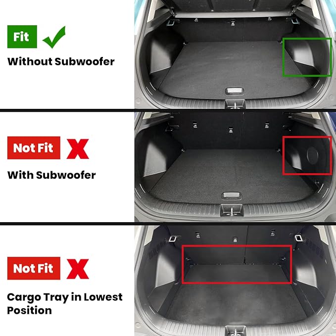 LASFIT Floor Mats & Cargo Mat for Kia Seltos 2026 2025 2024 (Not Fit SX), All Weather TPE Custom Fit Floor Liners 1st&2nd Row Full Set Car Mats Accessories for Kia Seltos 2024-2026, Black