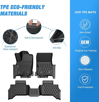 Nilight TPE Floor Mats for Toyota 4Runner 5 Seats 2025 2026 (Not for Hybrid) All Weather Custom Fit Heavy Duty Floor Liners