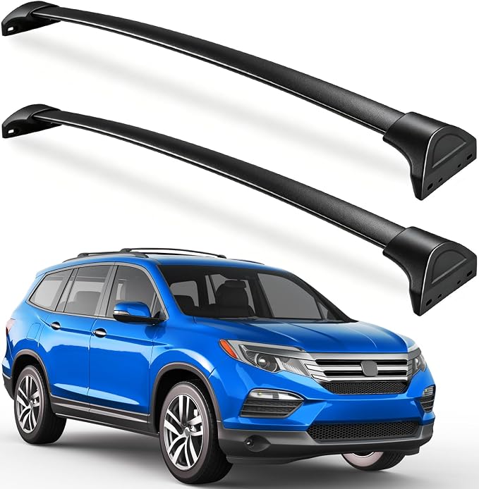 Wonderdriver Roof Rack Cross Bars Compatible with Honda Pilot 2016-2022 with Flush Rails, Aluminum Crossbars Rooftop Cargo Bag Kayak Bike Luggage Snowboard Carrier Kayak Bike Cargo Accessories
