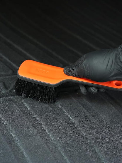 SPTA Tire Brush, Carpet Cleaning Brush, 2Pcs Wheel Brush, Carpet Cleaning Brush,Stiff Synthetic Bristles, Ergonomic Design Handle, Scrub Brush for Floor Mats,Car Wheel Hub Cleaning,Car Interior, Home