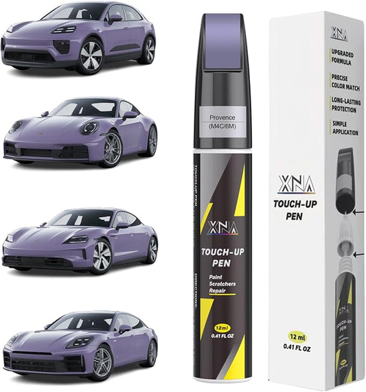 XNA Provence(M4C/6M) for Porsche Touch Up Paint, Car Scratch Remover for Nicks and Chips Repair, 2-In-1 Quick & Easy Fix Car Scratch Repair Kit with Exact Color-Matched
