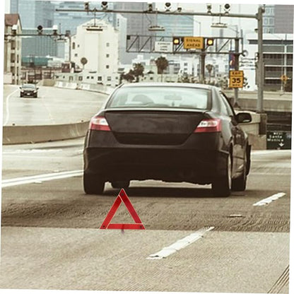 Ciieeo Triangle Warning Sign Kit Portable Triangle for Emergency Situations Durable Construction for Roadside Parking Traffic Safety