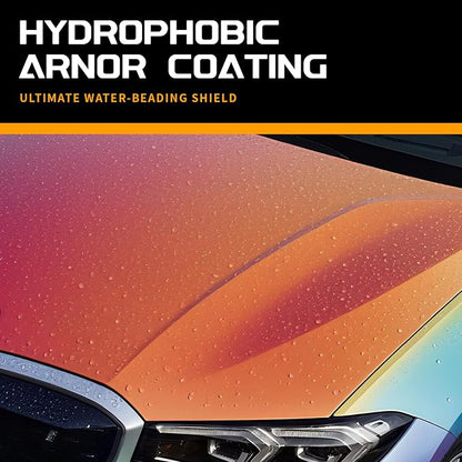 Premium Carnauba Wax 30% Conc. - Ultimate Paint Protection for Luxury Cars | 3-Month UV & Acid Rain Shield | Hydrophobic Ceramic Coating Enhancer