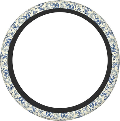 Floral Cute Steering Wheel Cover for Women & Men – Universal 15 Inch Car Accessories, Non-Slip & Stylish Design, Fits Most Cars, SUVs, and Auto
