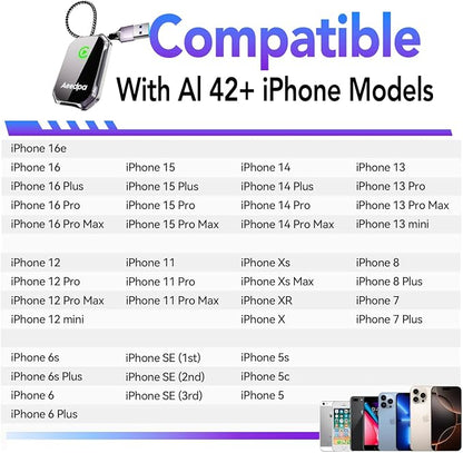 Wireless CarPlay Adapter for Apple iPhone,2025 Upgrade, Convert Wired to Wireless CarPlay Dongle for Factory CarPlay, Plug & Play for Cars/Trucks 2015+, Bluetooth 5.3, iOS 10+