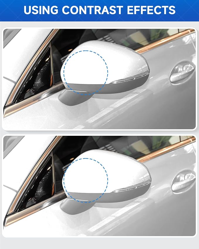 650/9650 Calcite/Cirrus White Touch Up Paint Compatible With Mercedes-Benz Exact Match Car Paint Pen Scratch Repair