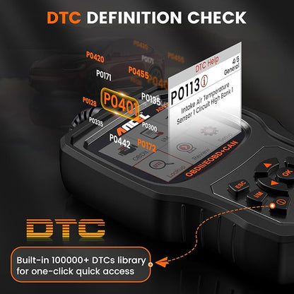 ANCEL AD530 OBD2 Scanner-Upgraded AD310, Car Code Reader for Check Engine Light, Full OBDII Scan Tool for Read & Clear Fault Codes, Battery Test & Live Data, OBD II Diagnostic Scanner for 1996+ Cars