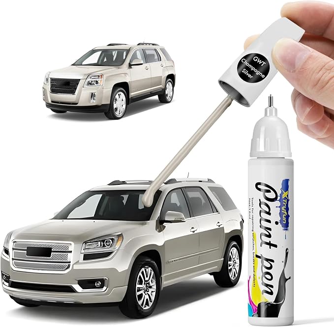 GWT/WA102V Champagne Silver Touch Up Paint Compatible with GMC, DIY Car Paint Scratch Repair, Automotive Paints, Quick & Easy Fix Scratch Repair for Terrain/Yukon/Acadia