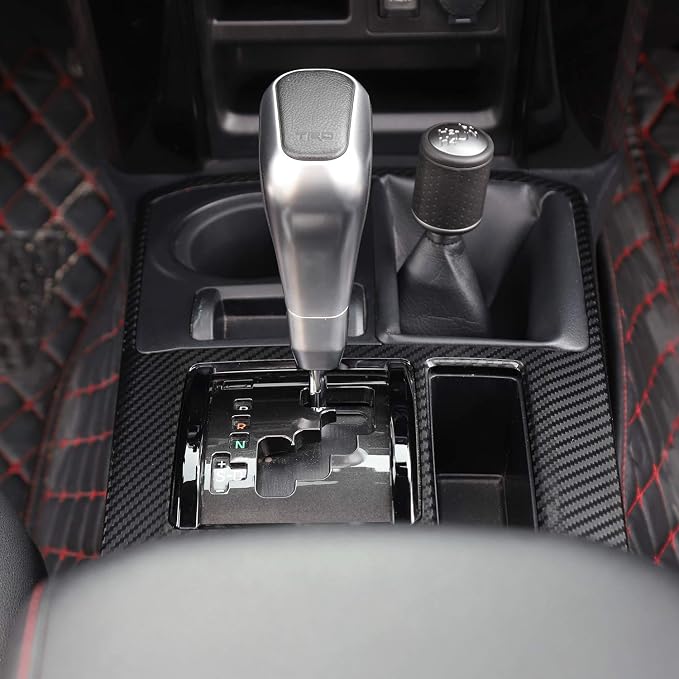 JeCar for 4Runner Interior Trim Carbon Fiber Center Console Gear Shift Panel Cover Interior Accessories for Toyota 4Runner 2010-2024