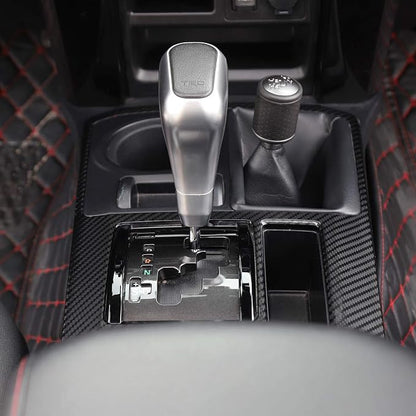 JeCar for 4Runner Interior Trim Carbon Fiber Center Console Gear Shift Panel Cover Interior Accessories for Toyota 4Runner 2010-2024
