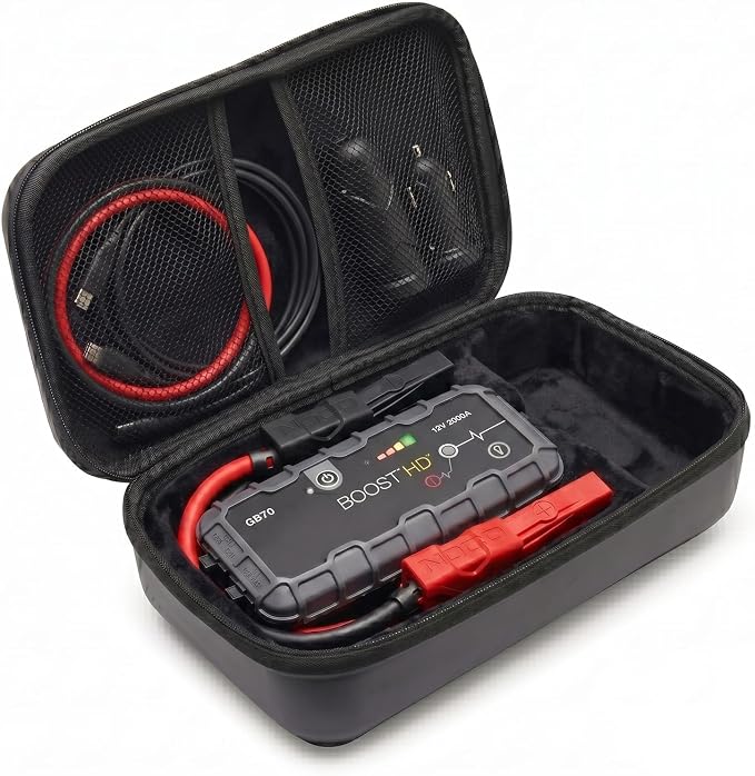 EVA Protection Case Compatible with NOCO Jump Starters - Boost HD GB70/Boost X GBX75 UltraSafe Lithium Jump Starter(CASE ONLY)
