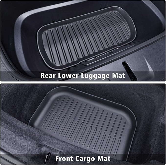 Floor Mats Cargo Liner with Backrest Mat & Front Rear Cargo Mat for 2025 2026 New Model Y Juniper,TPE Rubber Liners Full Set Automotive Mats for 2025 New Model Y Accessories