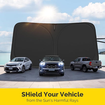 Car Sun Shade for 2023 2024 2025 2026 Honda CRV Windshield Sun Shade, Sun Visor Windshield Screen Cover for Honda CR-V Front Window Sunshade Foldable Auto Interior Accessories UV Block to Keep Cool