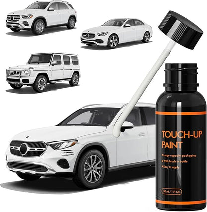 149 Polar White Touch Up Paint for Mercedes Benz, DIY Car Paint Scratch Repair Kit, Automotive Paints, Quick & Easy Fix Scratch Repair for C/E/S/G/CLA/CLE/GLA/GLB/GLC/GLE/GLS/EQB/EQE/EQS