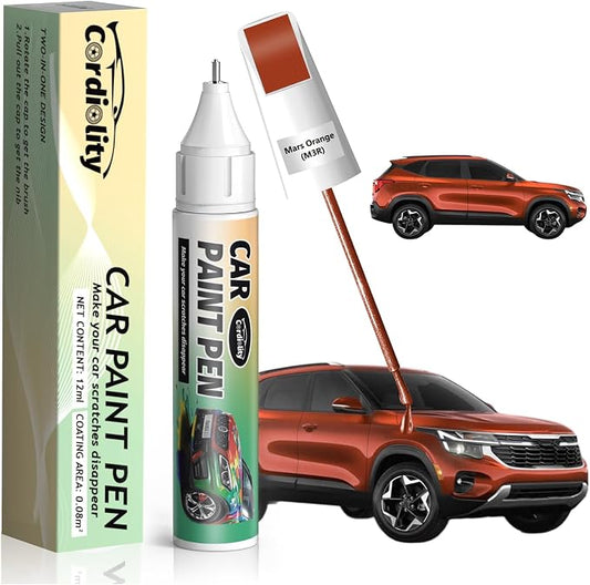 M3R Mars Orange Touch Up Paint for Kia, Color Accurate Car Paint Scratch Repair Pen, Quick & Easy Fix Automotive Chips and Nicks