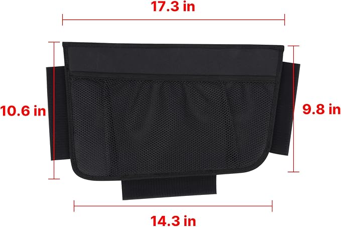 KMMOTORS Sub Trunk Divider of under-floor Compatible for Model Y, Model 3 (2017-2023) – Hidden Trunk Organizer – Dividers with Mesh Pockets for Storage Separation (Set of 2)