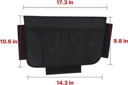 KMMOTORS Sub Trunk Divider of under-floor Compatible for Model Y, Model 3 (2017-2023) – Hidden Trunk Organizer – Dividers with Mesh Pockets for Storage Separation (Set of 2)