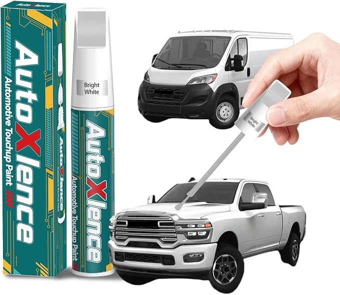 Bright White(PW7/GW7) Touch Up Paint Compatible with Ram Car Paint Pen Scratch Repair Automotive Scratch Remover Fix Exact Color Match
