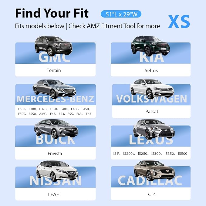 Car Windshield Sun Shade Umbrella [2026 Ice Shield] Custom Fit: GMC Terrain, Kia Seltos, Buick Envista & More Compact SUV/Sedan Car Accessories, Anti-Scratch Max Cool Interior Protector