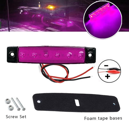 10 Pcs Purple LED Rock Strip Lights,Wheel Well Underglow Lighting Kits,Car Rock Lights Exterior Side Marker Lights for Wrangler Truck Golf Cart RV RV SUV Offroad