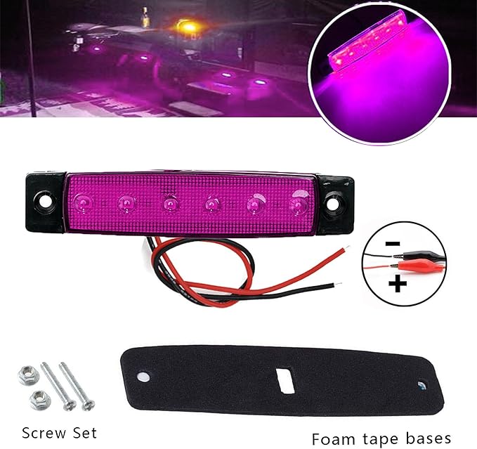20 Pcs Purple LED Rock Strip Lights,Wheel Well Underglow Lighting Kits,Car Rock Lights Exterior Side Marker Lights for Wrangler Truck Golf Cart RV RV SUV Offroad